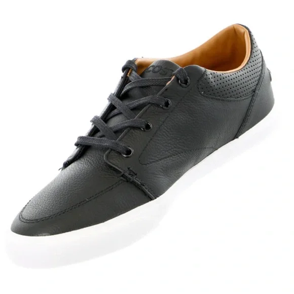 LACOSTE BAYLISS VULC PREMIUM TOP LEATHER SNEAKERS - Picture 4 of 7